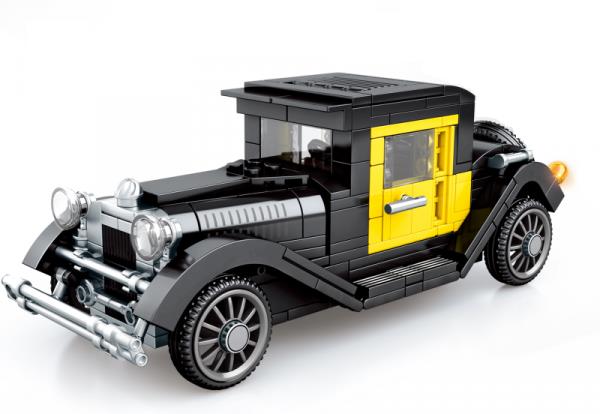 607400 - Voiture classique noire et jaune