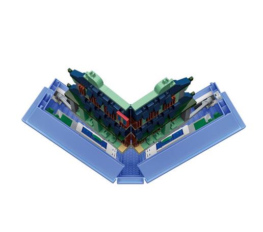 K10113 - Klapp-Buch mit Tempel im Inneren