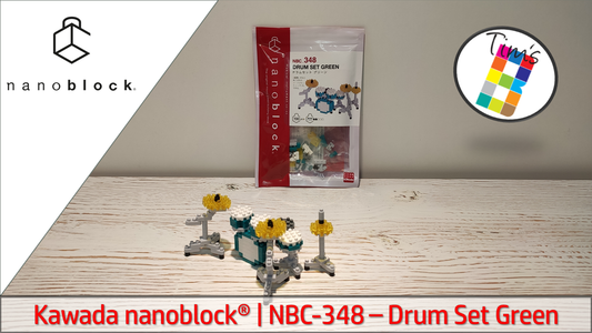 Kawada® nanoblock® NBC-348 grünes Schlagzeug - Speed Build | Review