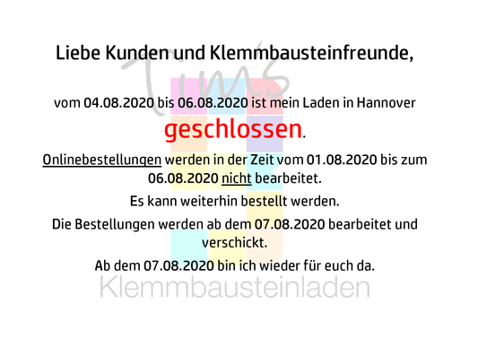 Achtung, wichtige Information!