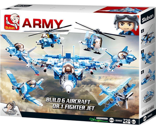 M38-B0665 - Army-6 into1 Fighter Plane (Gift Box Edition)