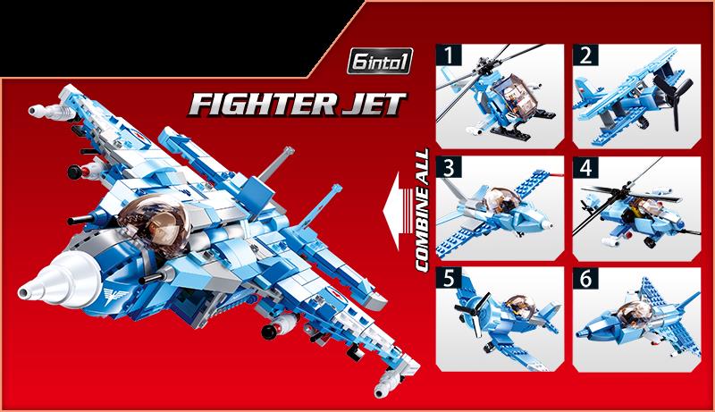 M38-B0665 - Army-6 into1 Jagdflugzeug (Geschenkbox-Edition)