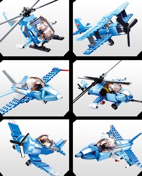 M38-B0665 - Army-6 into1 Fighter Plane (Gift Box Edition)
