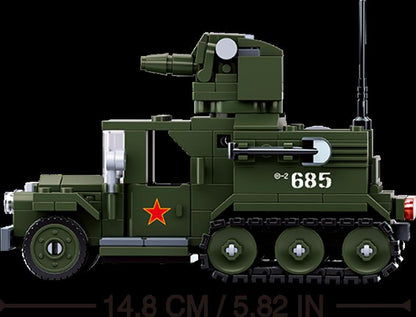 M38-B0685 - WWII - Sowjetunion - Halbkettenfahrzeug 2in1
