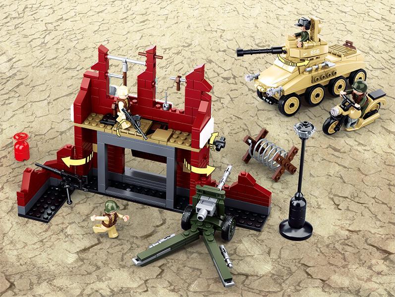 JEU DE CONSTRUCTION COMPATIBLE LEGO SLUBAN WWII 2EME GUERRE