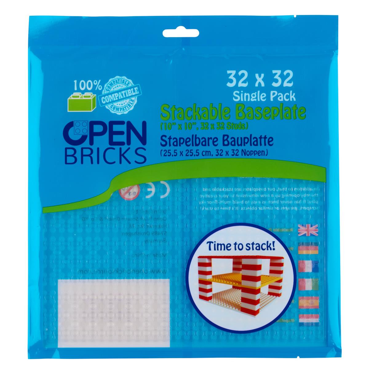 OB-P32TC1 - Plaque de base 32×32 Transparent Clair