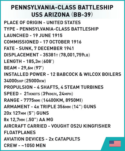 4843 - Cuirassé USS Arizona (BB-39)