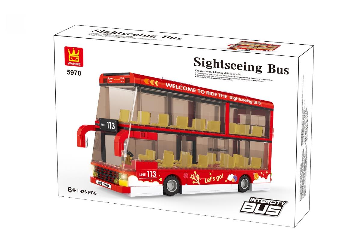 5970 - Double-decker sightseeing tour bus