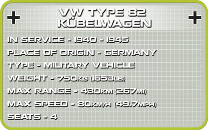 2402 - VW Type 82 Kübelwagen (DAK)