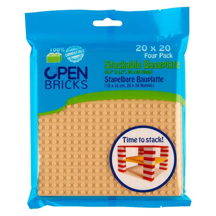 OB-P20SD4 - 4x Plaque de base 20×20 Sable