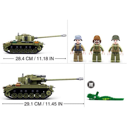 M38-B0860 - WWII - Alliierte - Mittlerer Panzer 2in1